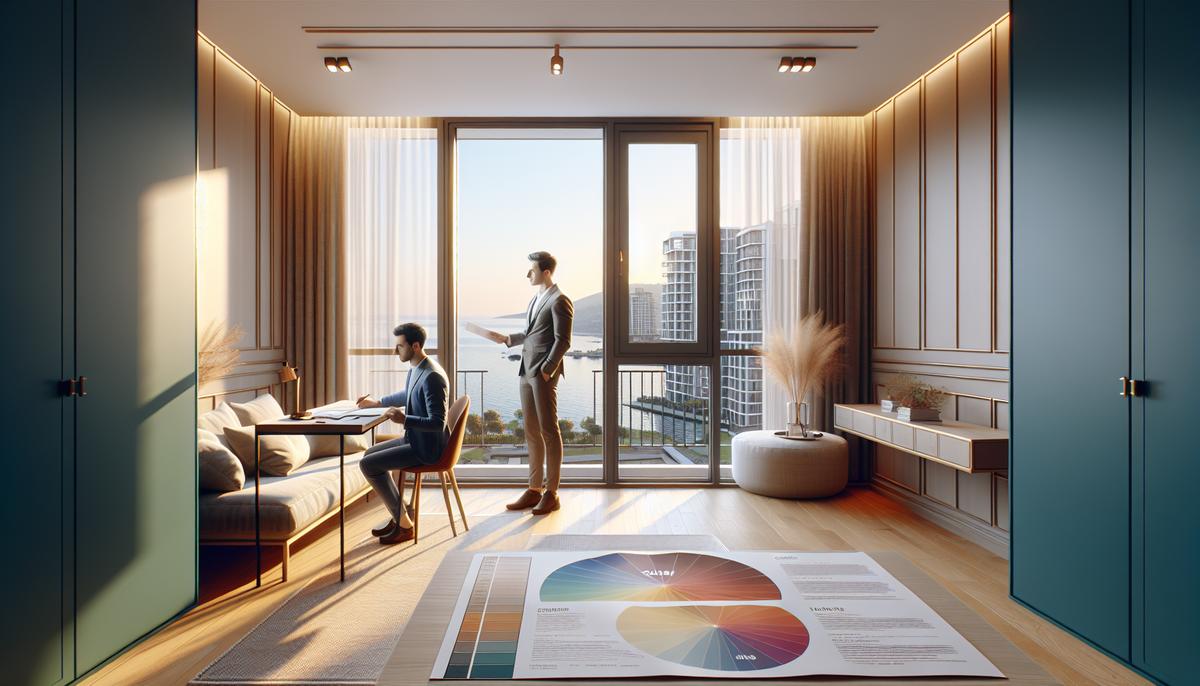 Топ ошибок при покупке квартиры в центре Батуми: как не переплатить покупатель осматривает вид из окна