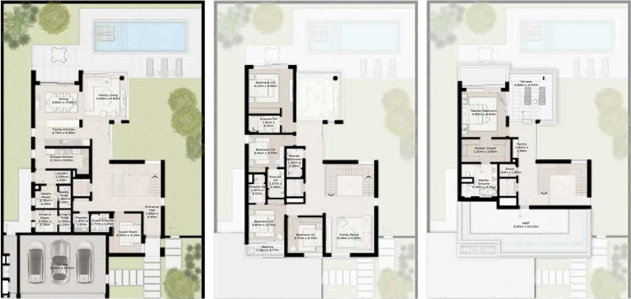 Floor Plans for Meraas Nad Al Sheba Gardens in Dubai