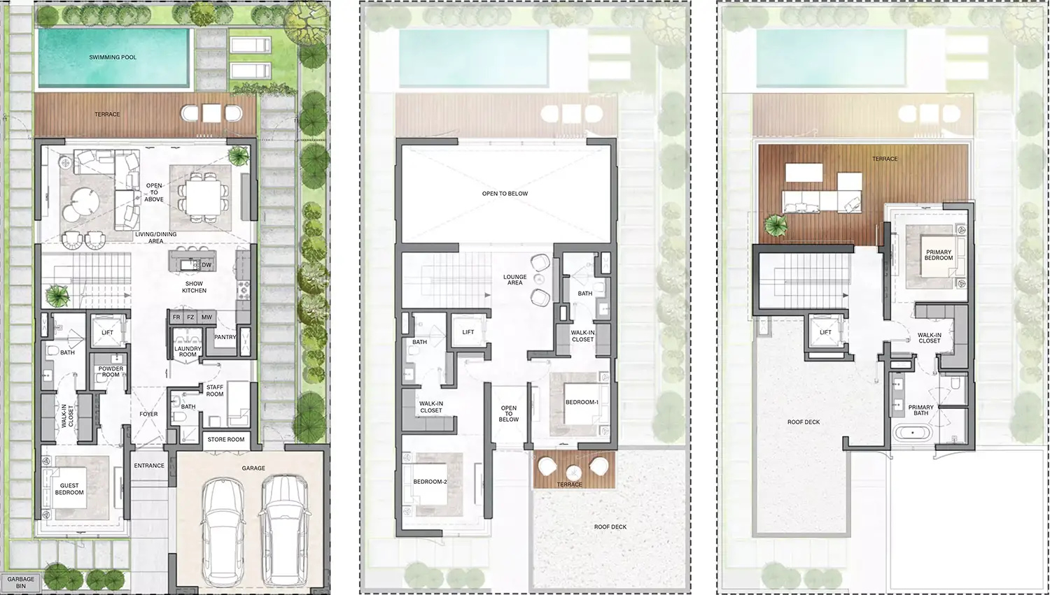 Floor Plans for Ellington The Watercrest in Dubai