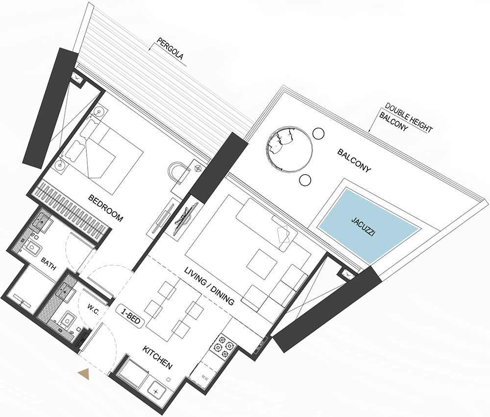 Floor Plans of Binghatti Royale