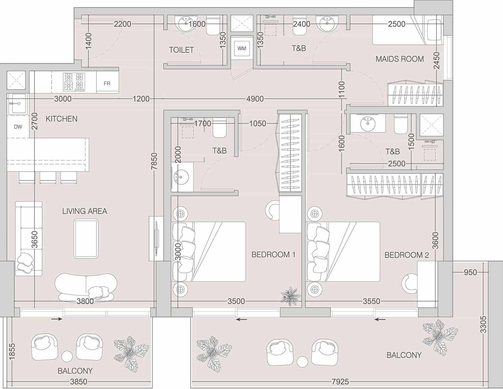 Floor Plans of W1NNER Tower by Object 1