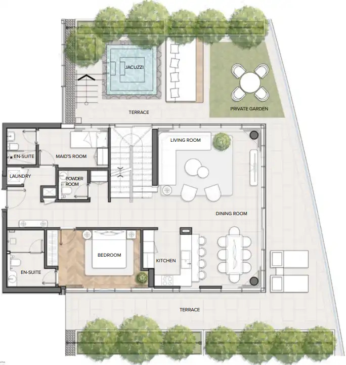 Floor Plans for Residences Du Port Autograph Collection in Dubai