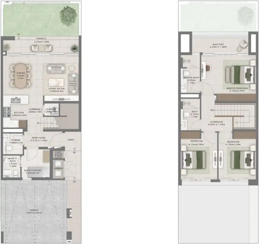 Floor Plans for Emaar Equiterra in Dubai