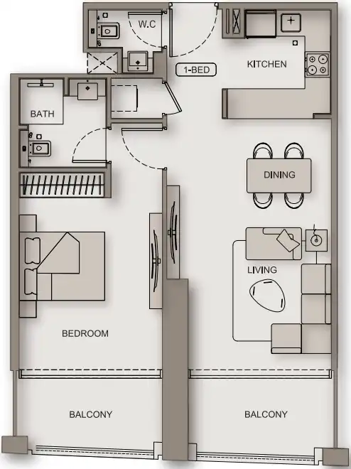 Floor Plans for Binghatti Moonlight in Dubai