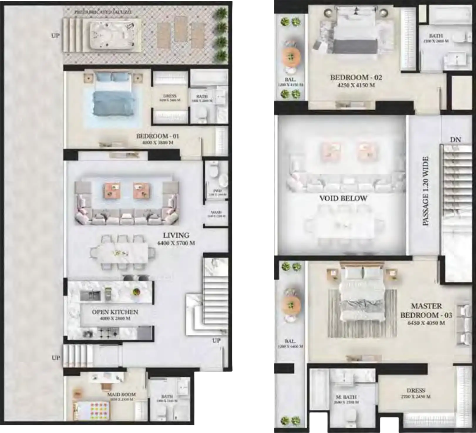 Floor Plans of Wellington Ocean