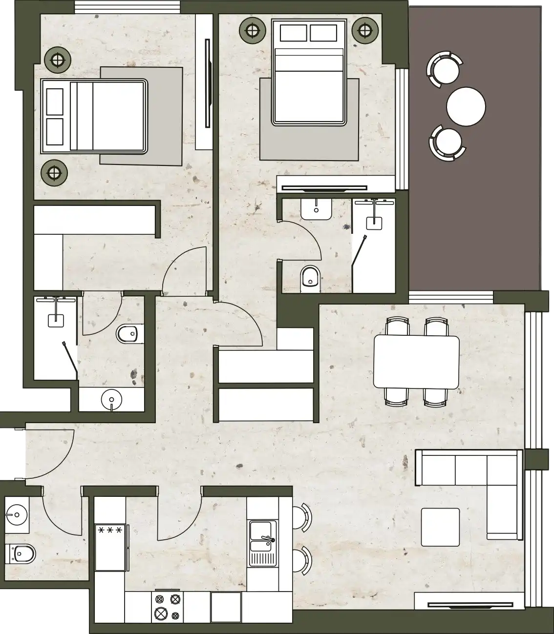 Floor Plans for Aria Heights in Dubai