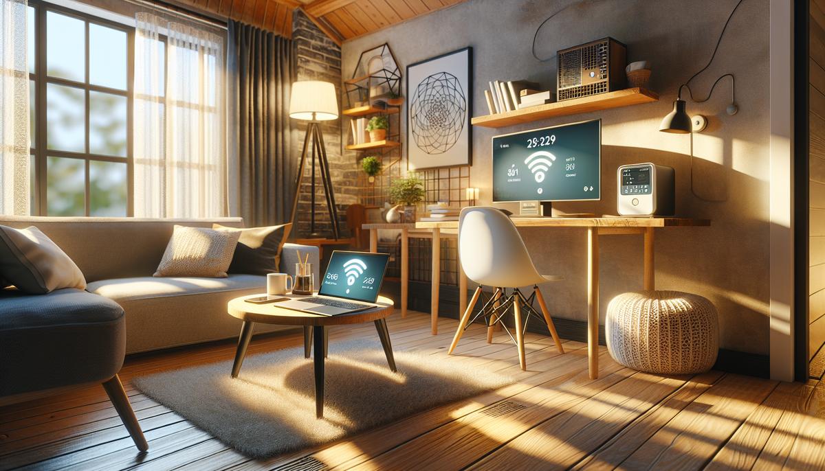 Домашний интернет: как выбрать провайдера и скорость Роутер на столе с ноутбуком