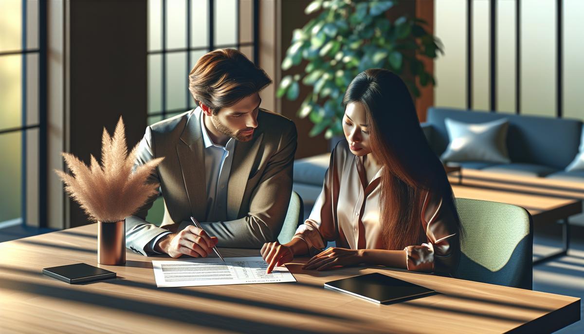 Покупка у застройщика: на что смотреть в графике платежей Человек с договором и графиком платежей