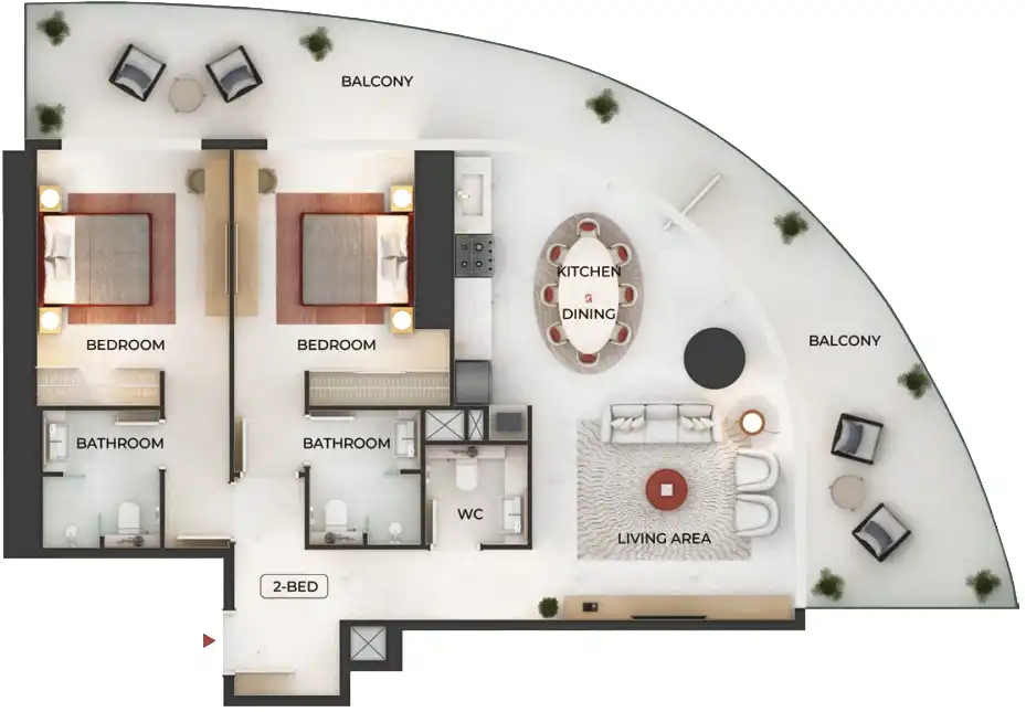 Floor Plans for Binghatti Skyblade in Dubai