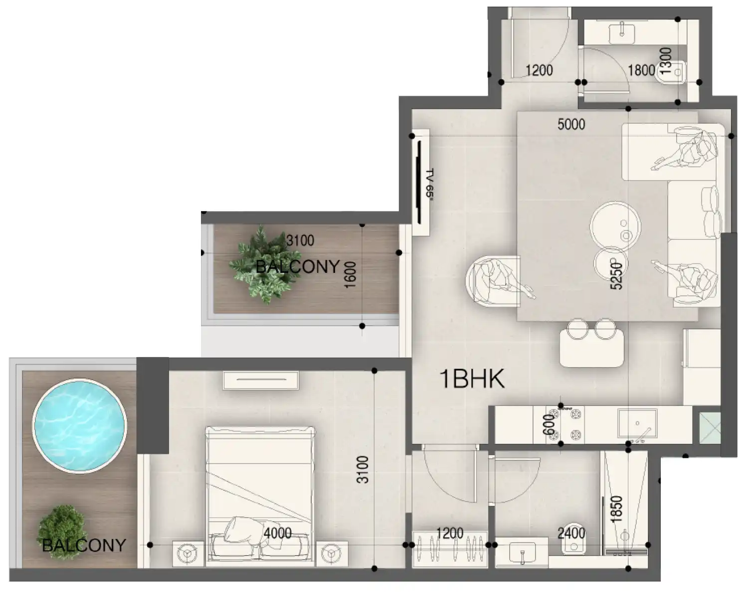 Floor Plans for Peace Avenue in Dubai