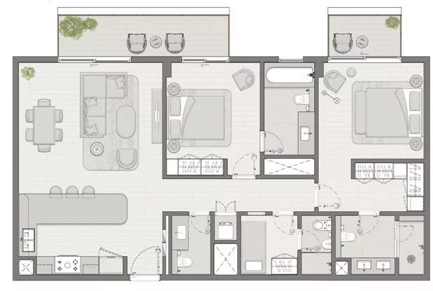 Floor Plans of Madinat Jumeirah Living Elara