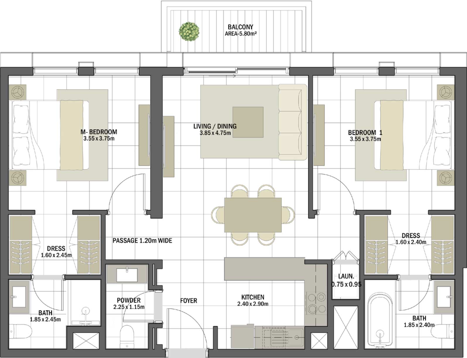 Floor Plans of Eagle Hills Rehan Residences