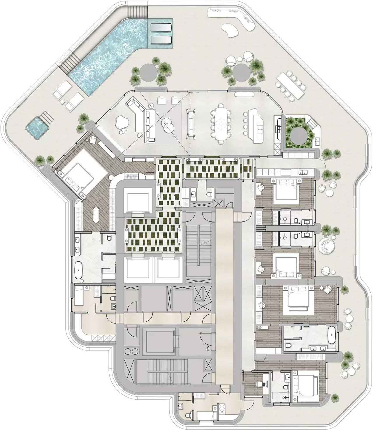 Floor Plans of Regent Residences Dubai Sankari Place