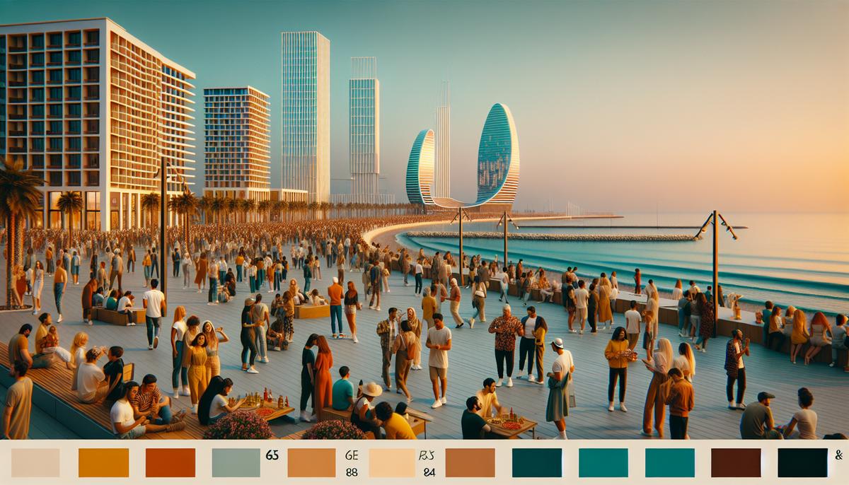 Праздники и традиции в Батуми: что нужно знать Люди на морском фестивале в Батуми у набережной вечером, уютная атмосфера