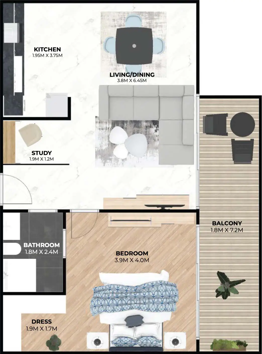 Floor Plans for Hatimi Residences by Treppan Living in Dubai