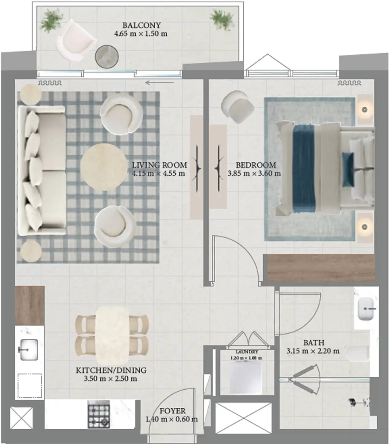 Планировка Emaar Fior