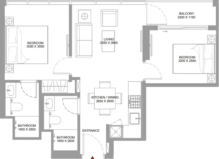 Floor Plans of Sobha Bayfront Marina Residences