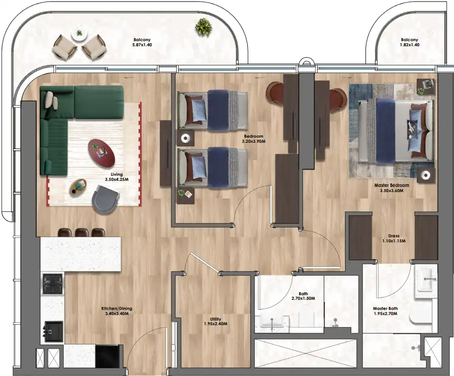 Floor Plans of Velos Residence