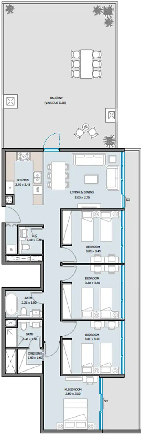 Планировка Sila by Reportage Properties