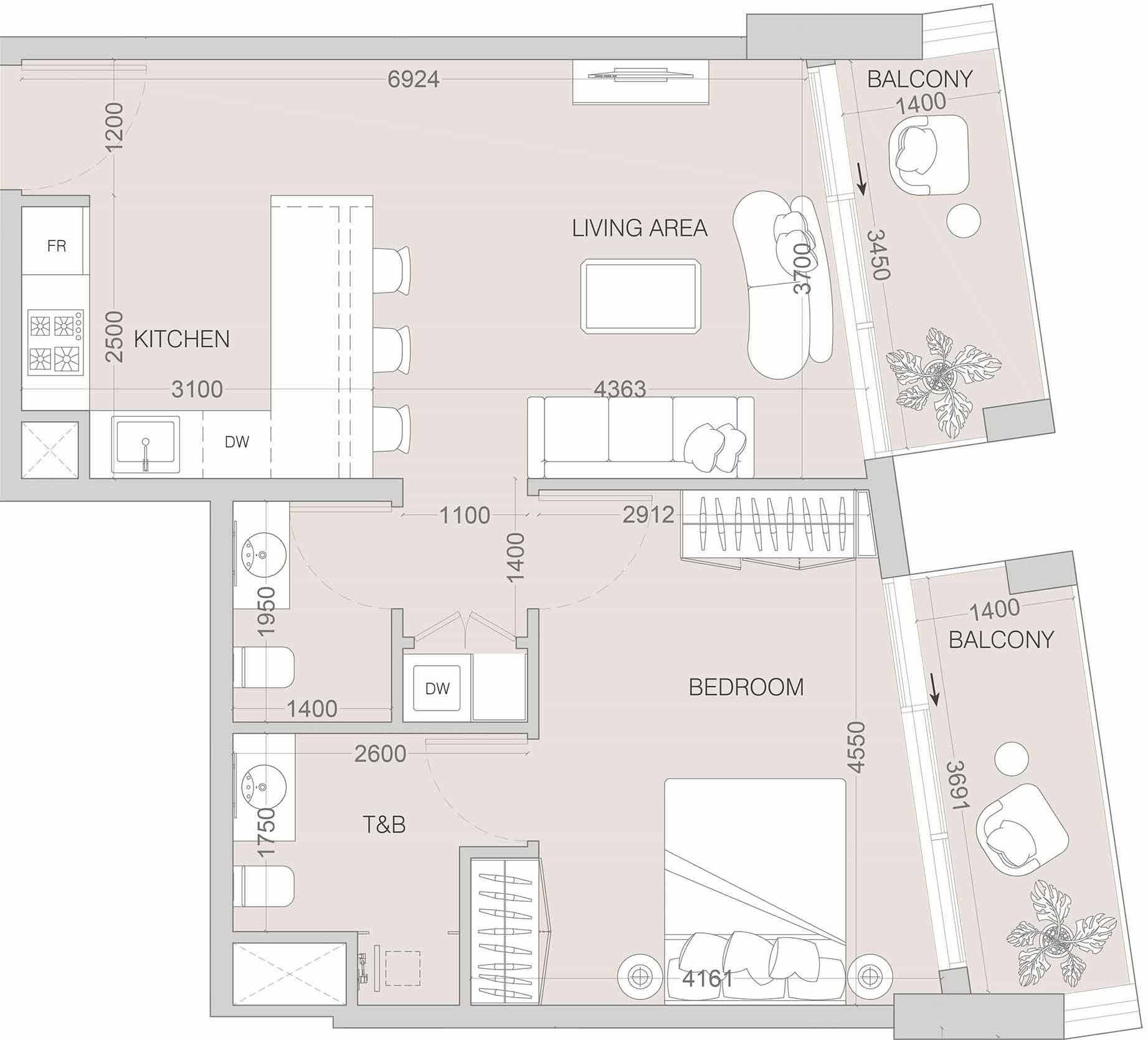 Floor Plans of W1NNER Tower by Object 1