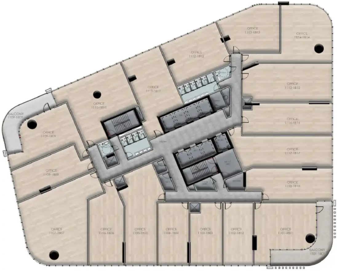 Планировка Samana Business Hub