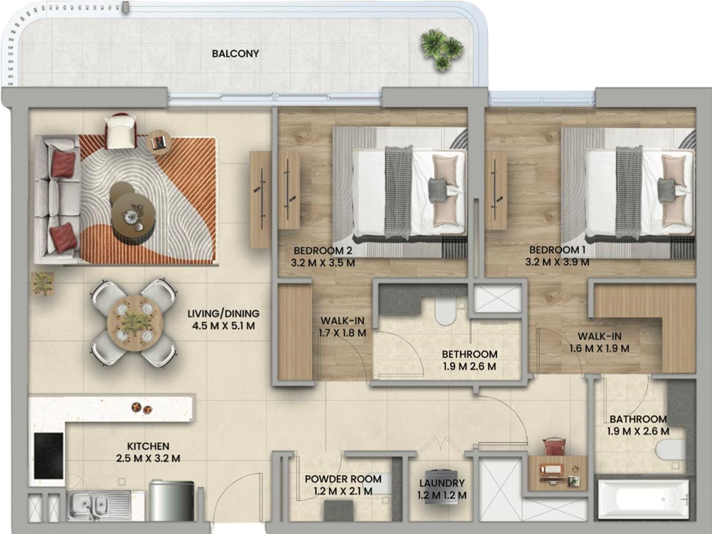 Floor Plans of Aldar Nouran Living