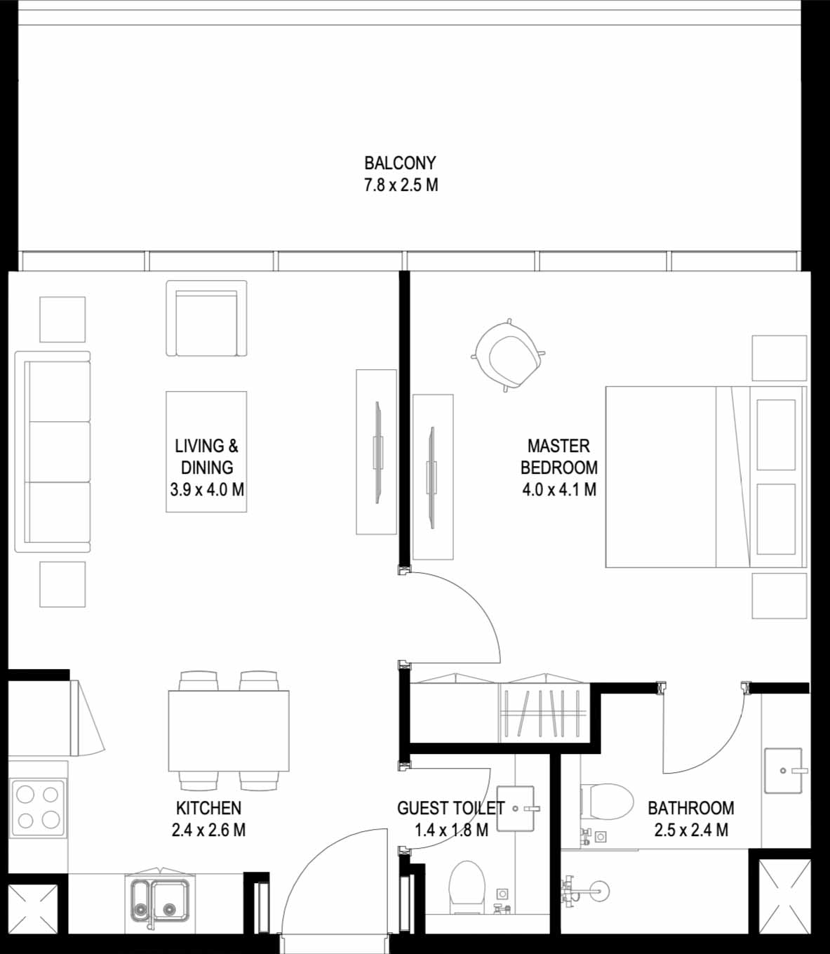 Floor Plans of Imtiaz Beach Walk 3