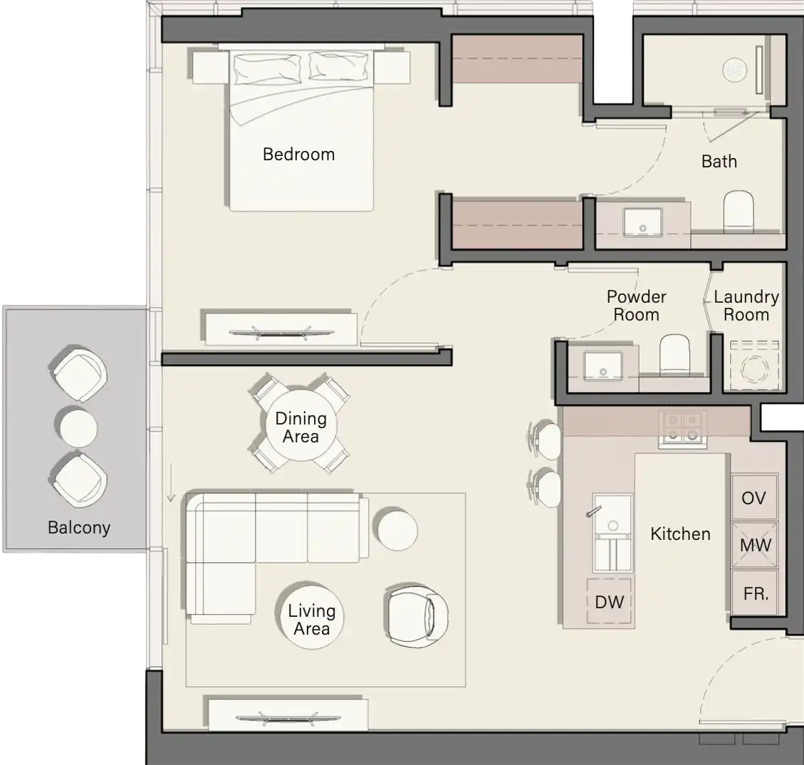 Floor Plans for Ellington Belgrove Residences in Dubai