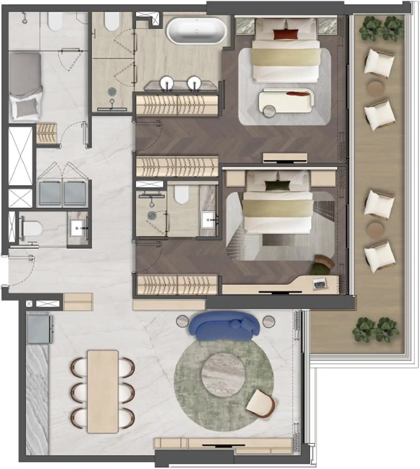 Планировка Mas Barsha Residency