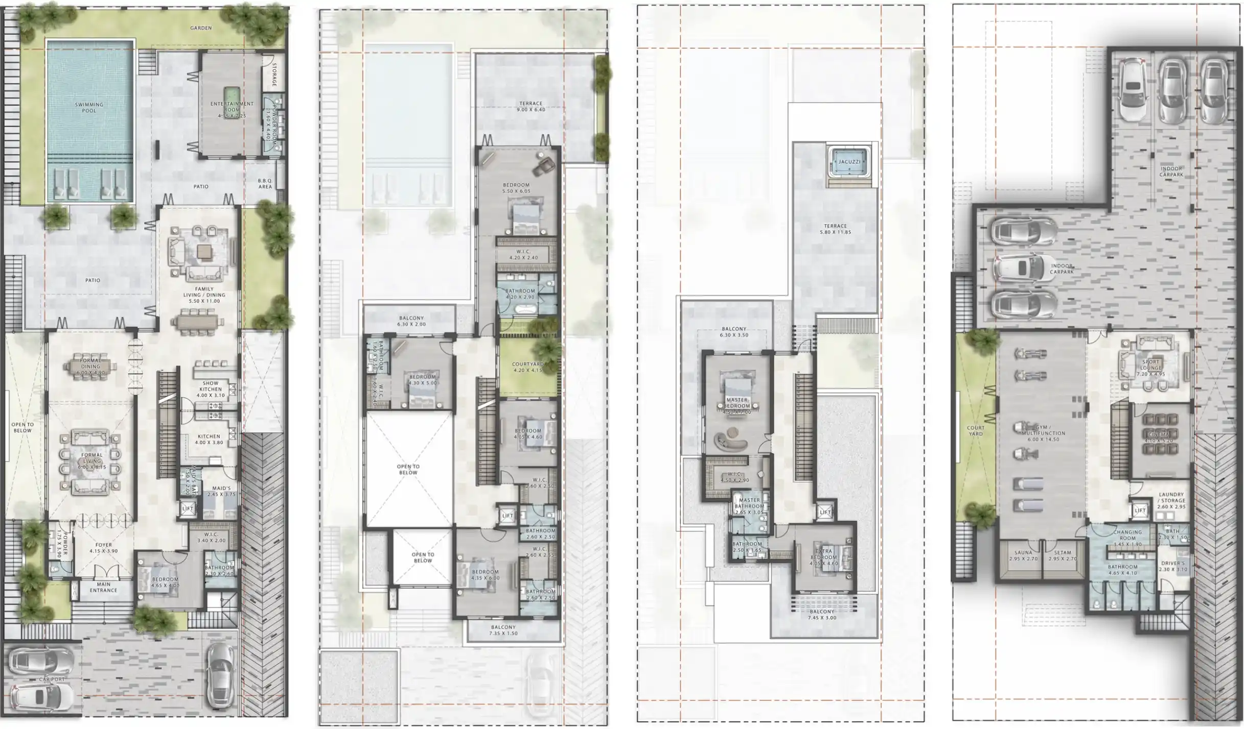 Floor Plans of DAMAC Islands