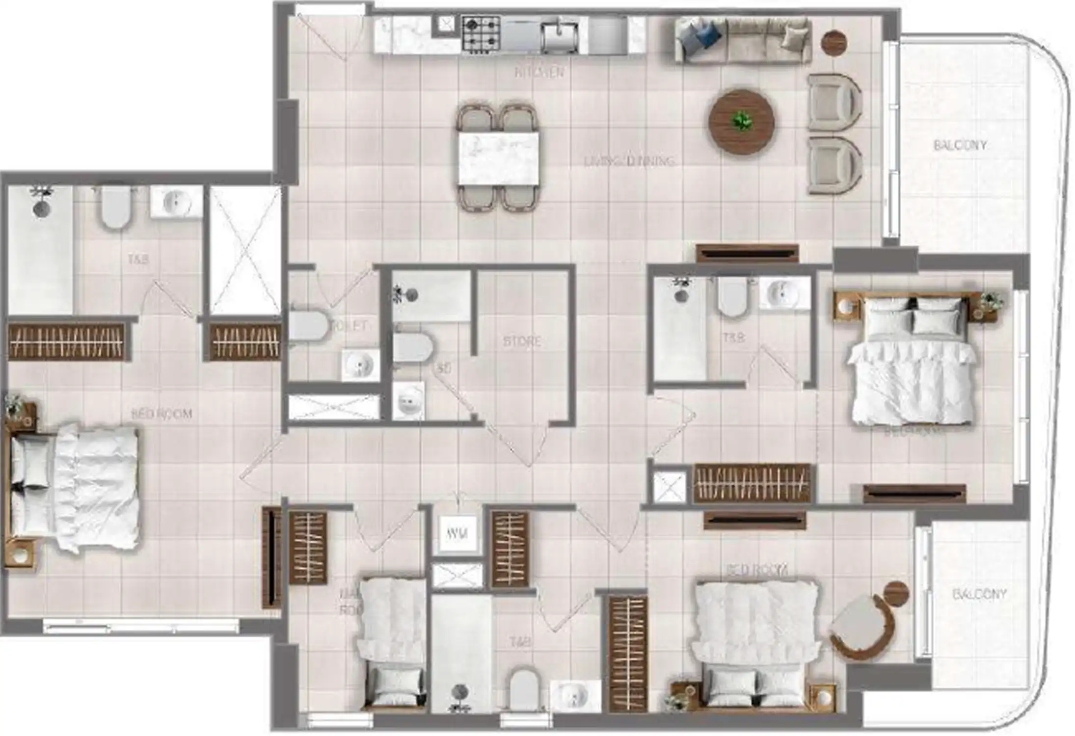 Планировка Object 1 FLU1D One