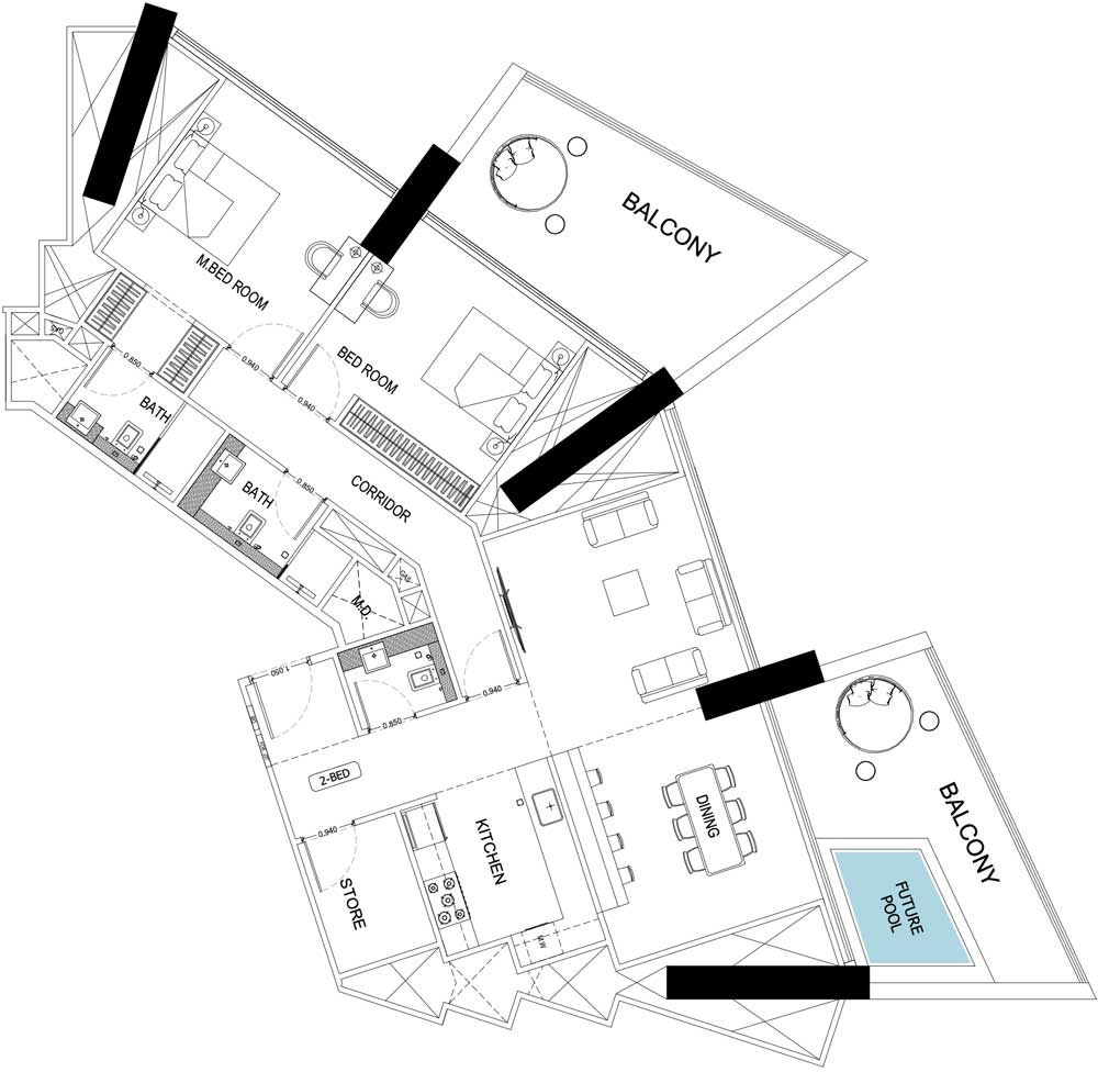 Floor Plans of Binghatti Phantom JVC