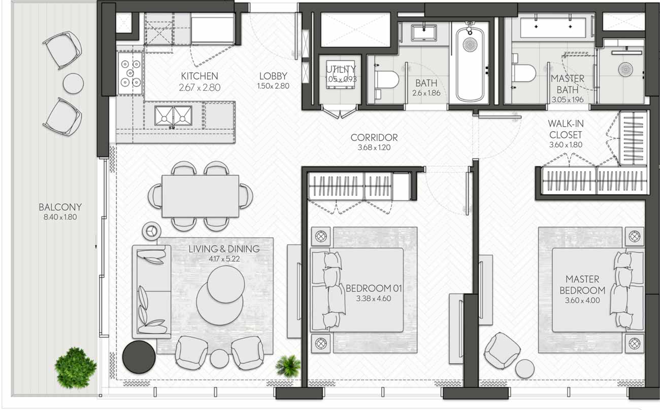 Floor Plans of Meraas City Walk Northline