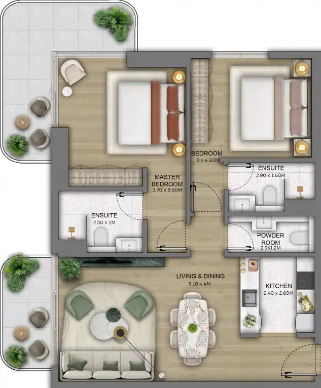 Floor Plans of Sensia by BEYOND