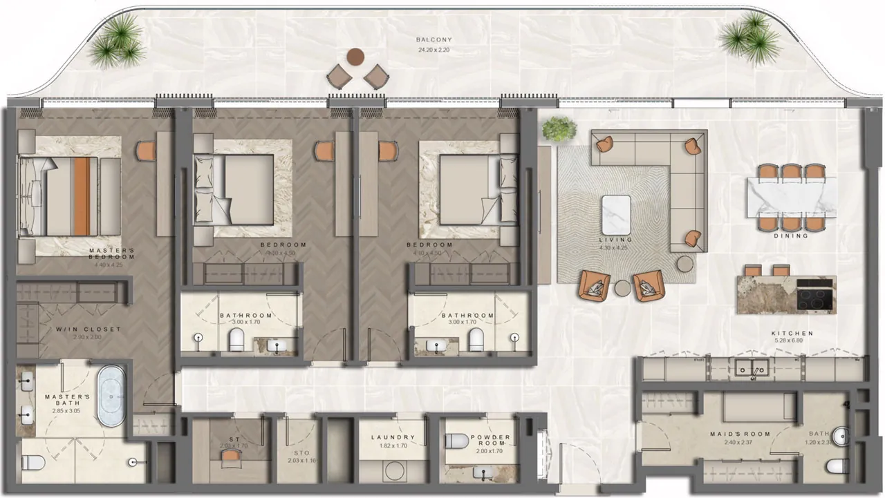 Floor Plans for Aldar The Arthouse in Abu Dhabi