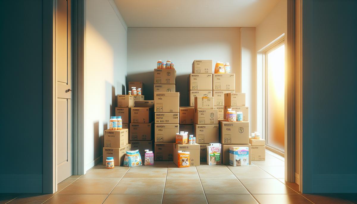 Как организовать сбор корма и лекарств в своём подъезде или офисе Коробки с кормом и медикаментами в подъездном холле