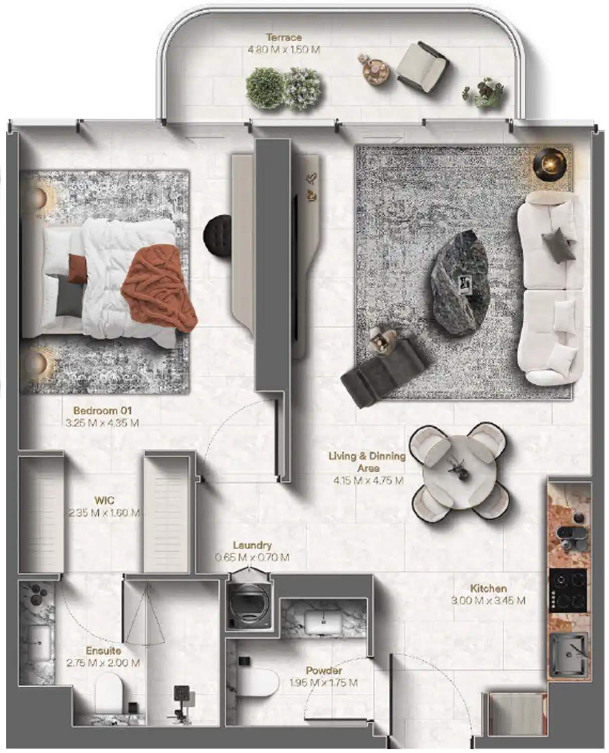 Floor Plans for Le Chateau by BEYOND in Ras Al Khaimah