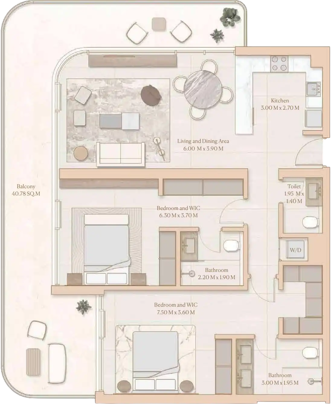 Floor Plans for Esme Beach Residences in Dubai