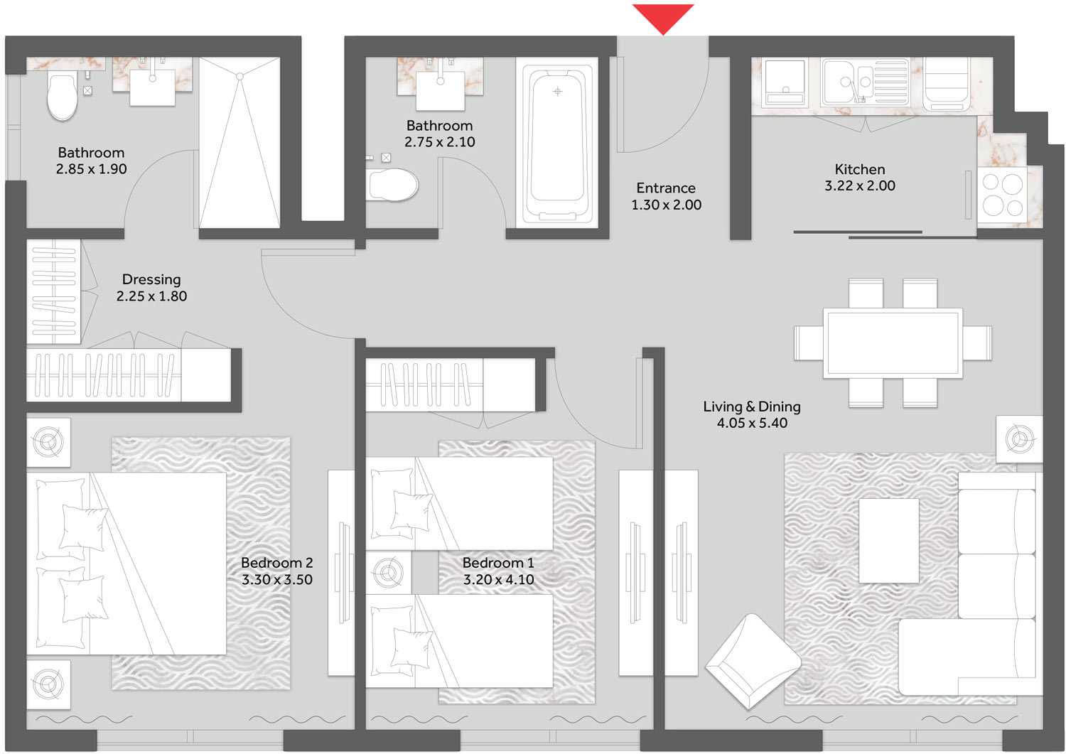 Floor Plans of Marriott Residences JVC