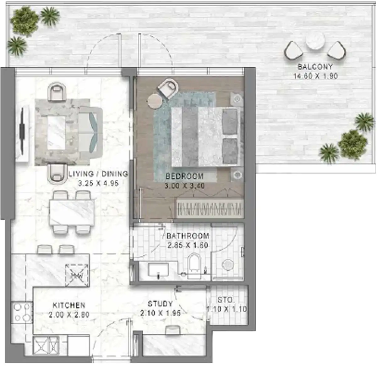 Floor Plans of DAMAC District at DAMAC Hills