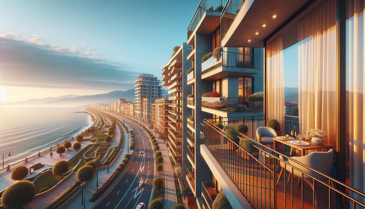 Как выбрать квартиру у моря в Батуми: советы экспертов Панорамный вид на жилой комплекс у моря в Батуми