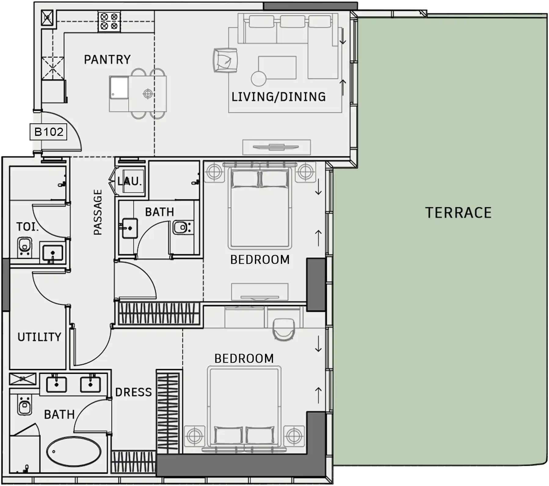 Floor Plans of Sereno Residences