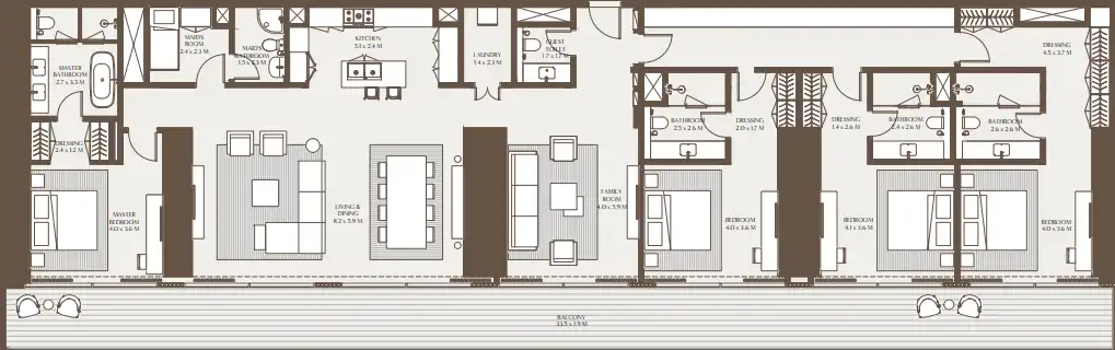 Floor Plans for Arada Akala Hotel & Residences 1 in Dubai