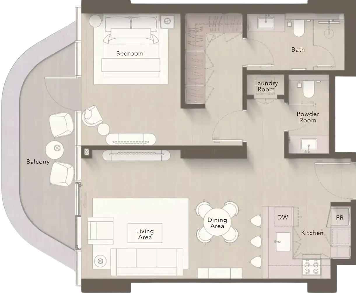 Floor Plans for Ellington Views 1 in Ras Al Khaimah