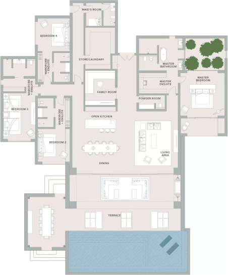 Floor Plans of The Ritz-Carlton Residences Al Wadi Desert Villas