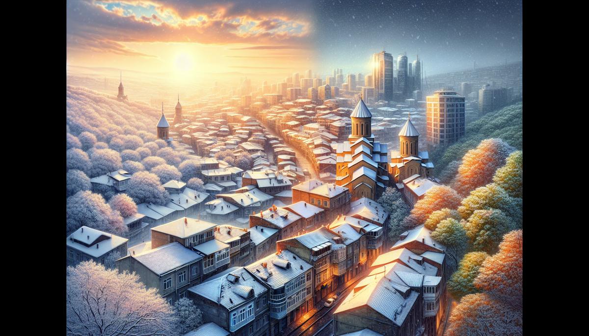 Тбилиси зимой и летом: климат и практичные советы Панорама Тбилиси зимой и летом с холма