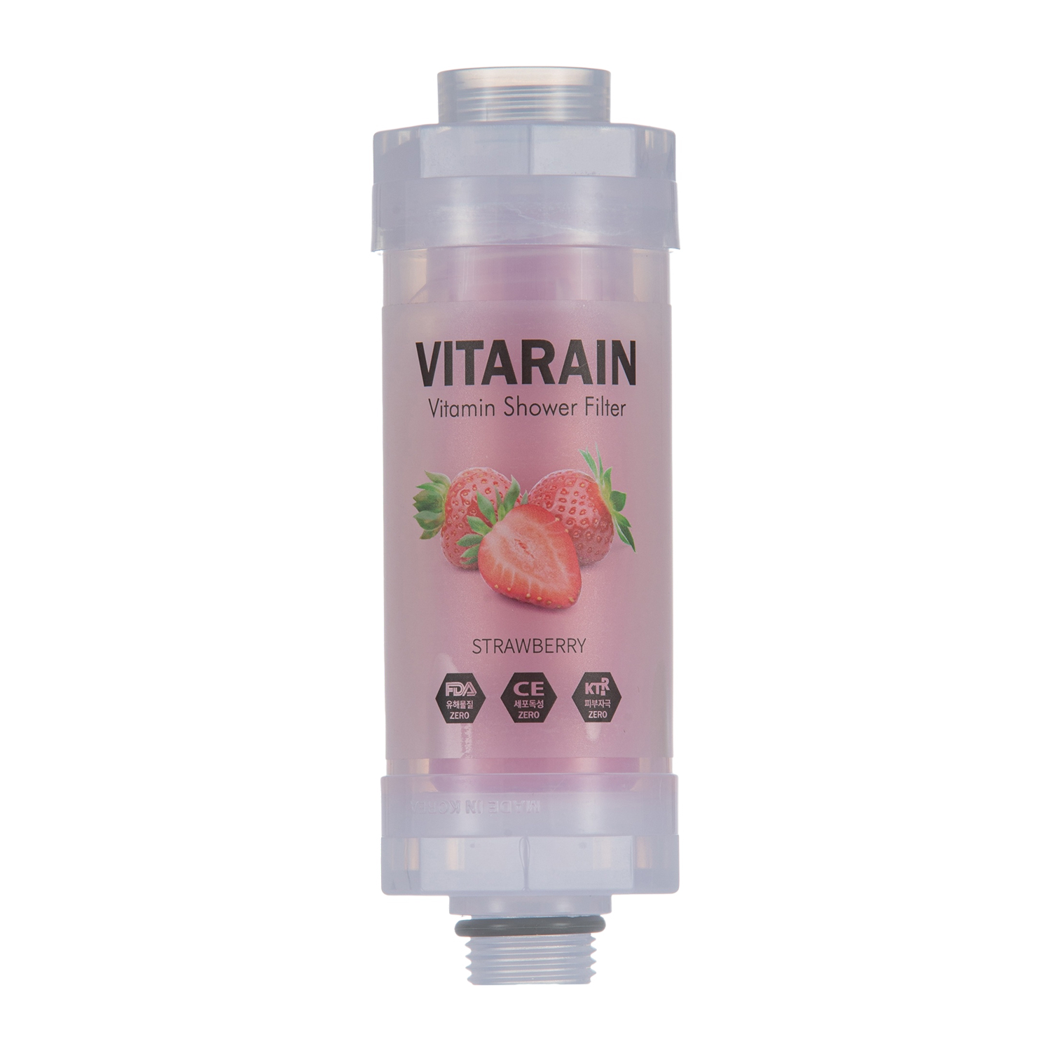 Фильтр для душа Vitarain SW-071, аромат «Клубника», витамин-C фильтрация, ресурс до 6000 л — fontany.kz