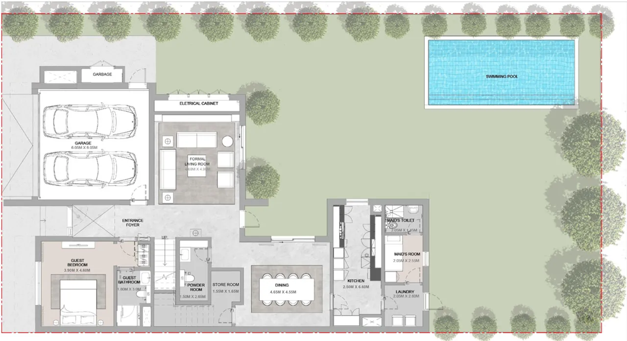 Floor Plans for Sobha Elwood Villas in Dubai