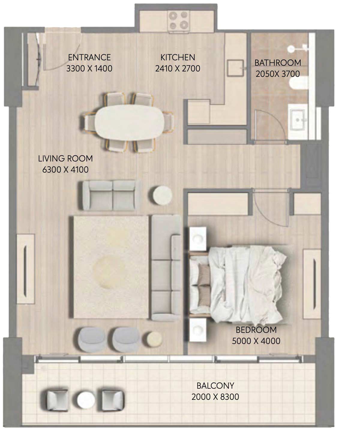 Floor Plans of RAK Properties Cape Hayat