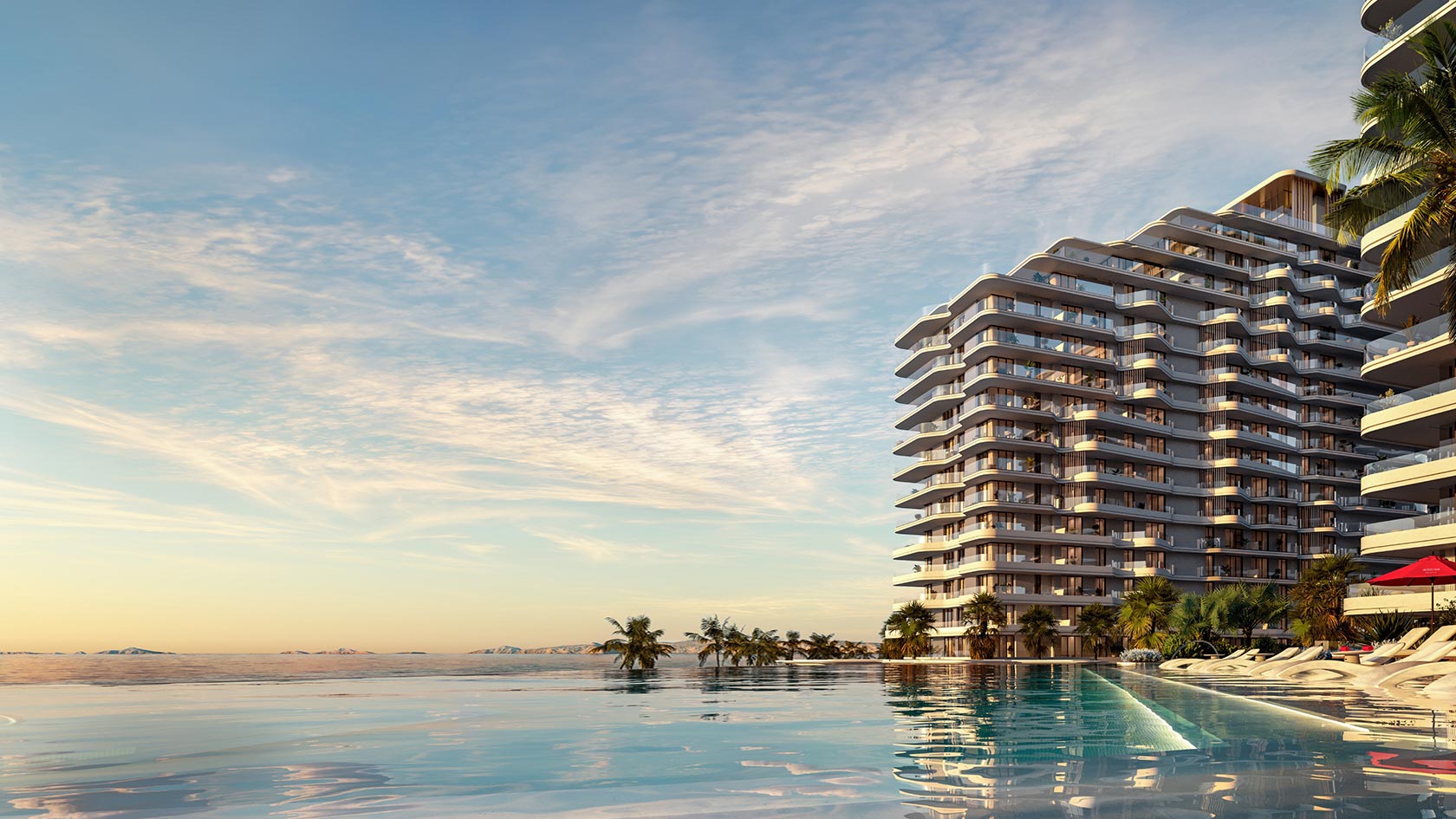 Резиденции Aldar Rosso Bay & Nikki Beach Residences в Рас-эль-Хайме